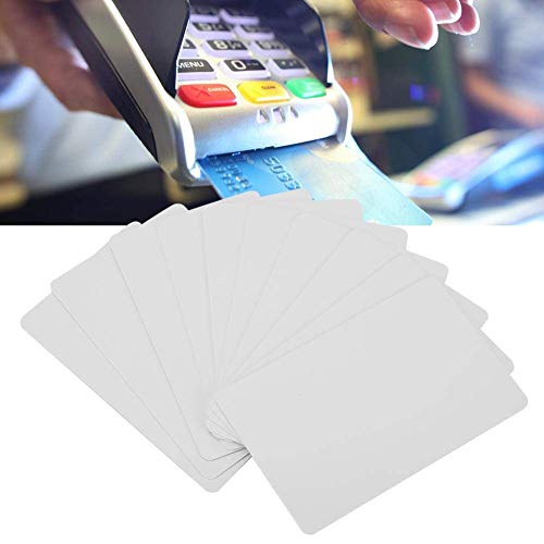 Heayzoki 10-teilige NFC-PVC-Karte, Premium-Blank-PVC-Karten für Ausweisdrucker, NFC-Karten mit weißer PVC-Karte, kompatibel mit Tagmo Amiibo und NFC-fähigen Mobiltelefonen von Heayzoki