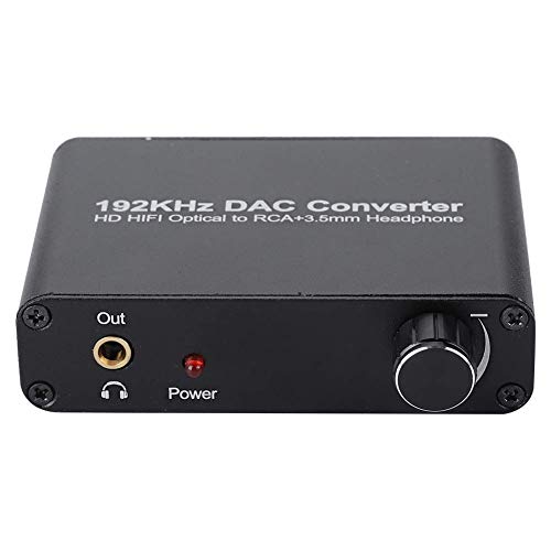 Heayzoki 5.1 Audio-Decoder mit Lautstärkeregelung, 5.1 HD Optischer Koaxial-Toslink-Analogkonverter Digitaler Audio-Decoder für Netzwerk-Player, HDTV, Blu-ray-DVD, DVD, PS3, Xbox 360, DM500S, DM800HD von Heayzoki