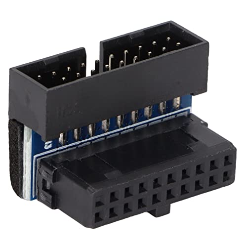 Heayzoki 90-Grad-Motherboard-Stromanschluss, ATX 19/20-Pin-vertikaler Pin-Adapter USB3.0-Motherboard-Adapter für Desktop-Computer-Motherboard-Versorgung von Heayzoki