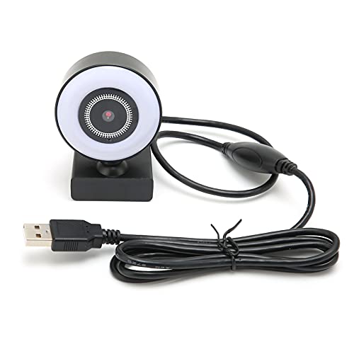 Heayzoki Computer-Webcam mit Mikrofon,Webcam 1080P HD 30FPS USB2.0 Computerkamera Eingebautes Mikrofon für Videokonferenzen Web-Live-Übertragungen von Heayzoki
