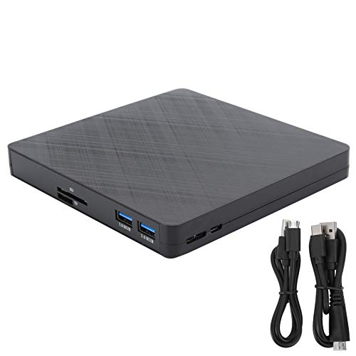 Heayzoki Externes optisches Laufwerk, XD009 Externes CD-DVD-Laufwerk USB 3.0 Optical Drive Writer Player für Desktop-Computer, Recorder/Brenner für zu Hause, im Büro oder auf Reisen von Heayzoki