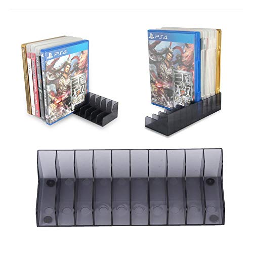 Heayzoki Game Card Box Aufbewahrungsständer für PS4, 2 PCS Game Card Box Game CD Aufbewahrungsständer Halterung für PS4/SLIM/PRO, Holder Stores 10 Spiele oder Blu-Ray Disc-Hüllen von Heayzoki