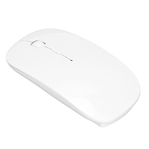 Heayzoki Kabellose Maus für Laptop, Leise, Ultradünne Maus, Bluetooth, 450 MAh, Wiederaufladbar, Auto-Sleep, Fingerabdruck-sicher, Komfortable Laptop-Maus von Heayzoki