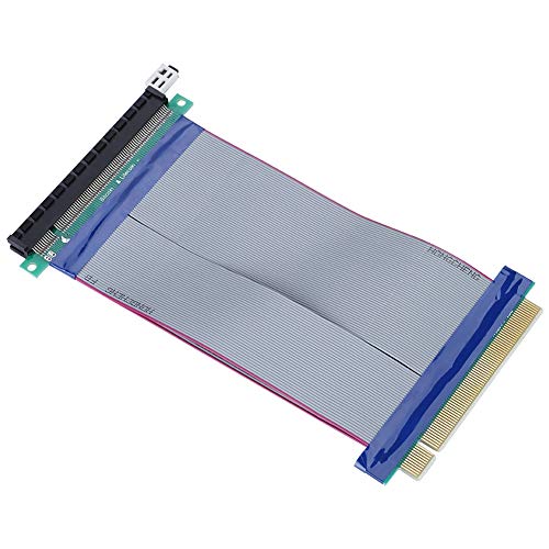 Heayzoki PCI-E 16X-Kabel, 19-cm-PCI-E-Riser-Kartenverlängerung PCI-E 16X-Soft-Flat-Verlängerungskabel, Hochgeschwindigkeits-PCI-E-Verlängerungskabel für 1U-, 2U-Server-Erweiterung mit kleinem Gehäuse von Heayzoki