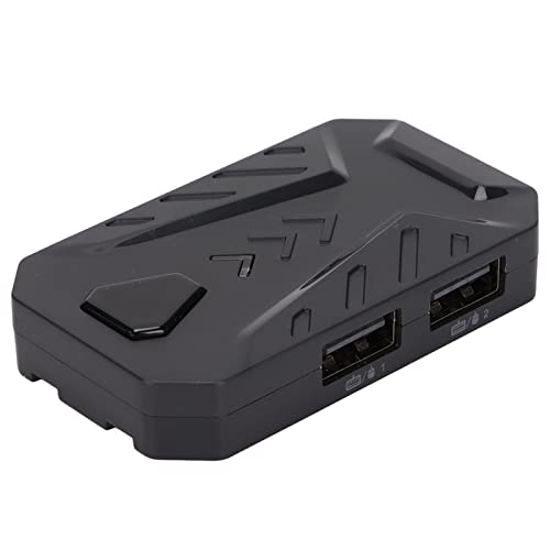 Heayzoki Tastatur- und Mausadapter, Bluetooth 4.0 Mobile Game Controller Tastatur- und Mauskonverter-Adapter mit 3 USB-Anschlüssen für Android für OS-Handys, Xbox One / Ps4 / Ps3 von Heayzoki