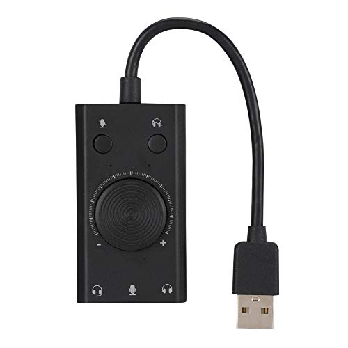 Heayzoki Tragbare USB-Soundkarte Multifunktions-Soundkarte mit Anzeige Für Windows/OS/für Linux von Heayzoki