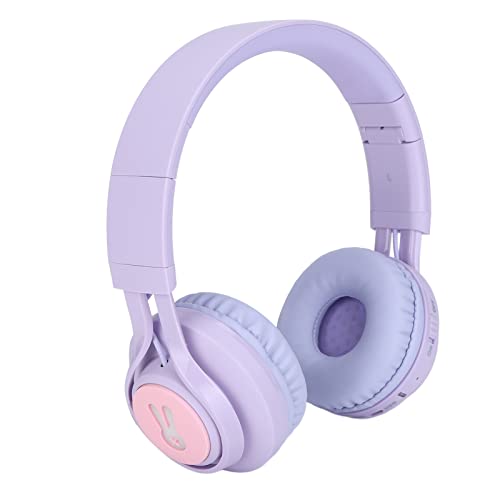 Kinder Over-Ear-Bluetooth-Kopfhörer, Kabellose Kopfhörer mit Einstellbarem LED-Farben-Beleuchtungseffekt, Faltbare Kopfhörer, die 85 DB 103 DB Bt-Headset für Kinder / Erwachsene Unterstützen, Angenehm von Heayzoki