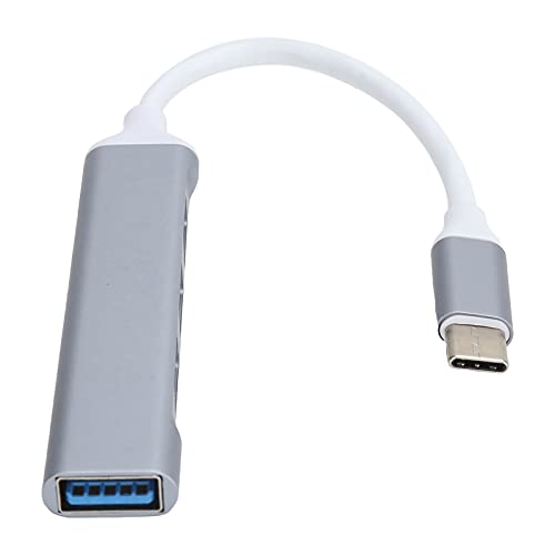 USB-C-Hub, Typ-C-Hub 4-Port-USB-auf-Typ-C-Adapter 5 Gbit/s Tragbar für MacBook Pro Laptop-Tablet, USB-Typ-C-Hub Unterstützt OTG-Funktion. von Heayzoki