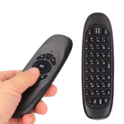 Universal-Fernbedienung Air Mouse, 3-in-1-Funktastatur, Air-Maus, Android-TV-Fernbedienung, Multifunktions-2,4-GHz-Fernbedienung mit USB-Empfänger, Plug-and-Play, Empfindliche, Genaue Steuerung, PC-Fe von Heayzoki