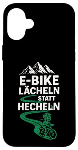 E-bike Lächeln Statt Hechlen - E-bike Lächeln Hülle für iPhone 16 Plus E-bike Lächeln Statt Hechlen - E-bike Lächeln Hülle für iPhone 16 Plus von Hecheln Fahrrad Spruch