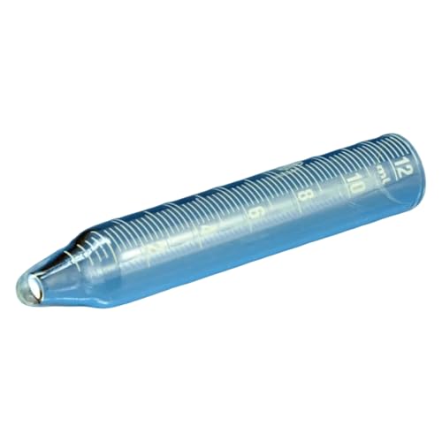Hecht DURAN Borosilikatglas 3.3 Zentrifugengläser, Kurzkonischer Spitzboden, Graduiert, 10ml-15ml Kapazität, 17mm Durchmesser, 98mm Länge, 100 Stück von Hecht