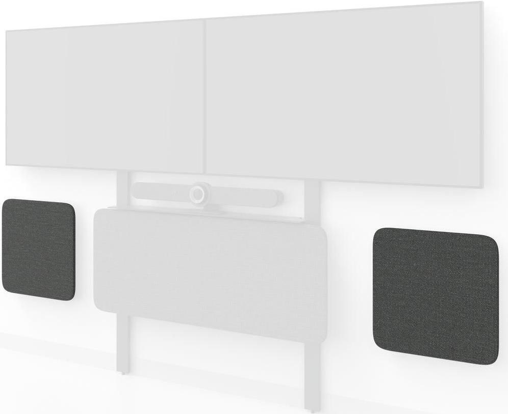 Heckler Design ADA Panels for Video Meeting Black Grey ADA Panels for Video Meeting Kit for Heckler AV Wall - Black Grey (H806-BG) von Heckler Design