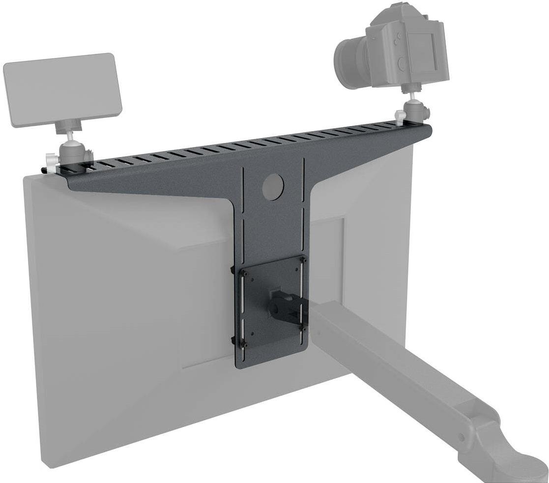 Heckler Design Camera Shelf - Monitor-Halterung - Schwarz - Aluminium - 1/4-20  - Vereinigte Staaten - 1/4-20 mounting screws M4 mounting screws Mounting spacers (H625-BK) von Heckler Design