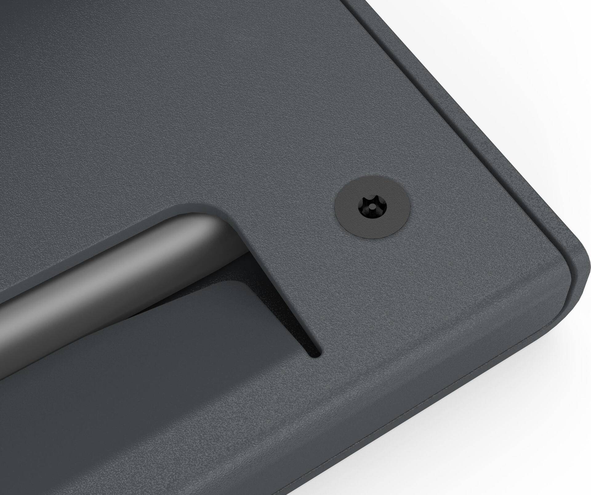 Heckler Zoom Rooms Console - Gehäuse - 30-Grad-Winkel - für Tablett - verriegelbar - Stahl - Black Gray - Bildschirmgröße: 25.9 cm (10.2) - Schreibtisch, am Wagen montierbar - für Apple 10.2  iPad (7. Generation, 8. Generation, 9. Generation) von Heckler Design