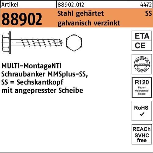 25 Stk. Heco Schraubanker R 88902 MMSplus-SS 10x100/35/50 Stahl geh.galv.verz. 25 Stk. Heco Schraubanker R 88902 MMSplus-SS 10x100/35/50 Stahl geh.galv.verz. von Heco
