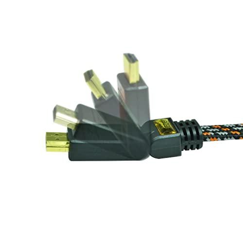HDMI-Kabel, 1,4 m/m, Goldstecker 2 m, Nylon, geflochten, Ehternet 1 Seite 90 °C, 1 Seite neigbar, verkauft in Jumper-Modus HDMI-Kabel, 1,4 m/m, Goldstecker 2 m, Nylon, geflochten, Ehternet 1 Seite 90 °C, 1 Seite neigbar, verkauft in Jumper-Modus von Heden