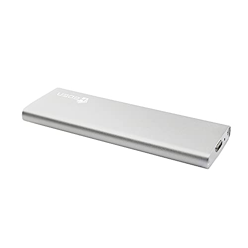 Heden Externes Gehäuse M2 für SSDs M2 NGFF SATA, bis zu 2T, USB 3.1 (Typ C) Schnittstelle, komplett aus Aluminium von Heden