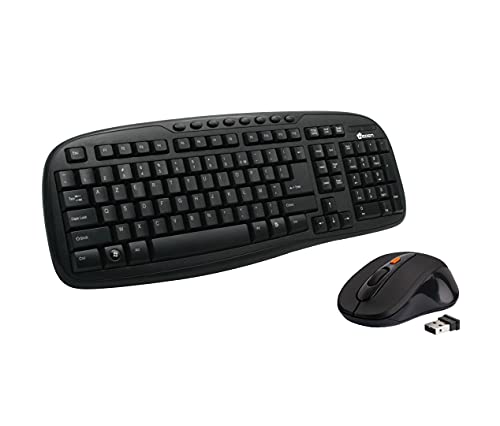Heden KPC60WIFCA kabellose Tastatur und optische Maus 2,4 G Schwarz von Heden