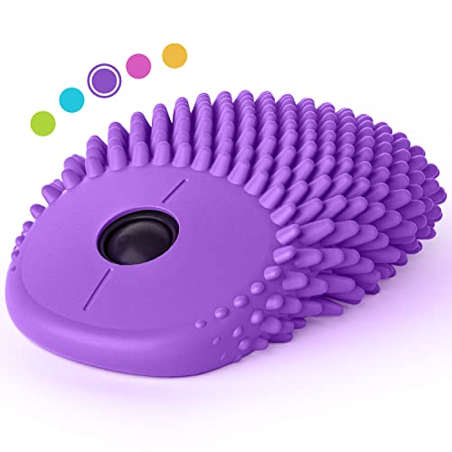 Fidget Computer-Maus, niedliche kabellose Maus, Hoglet Perfect Fidget Tool + taktile Computermaus (Grape) von HedgeHog Health