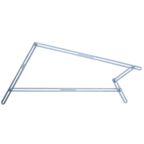hedue® Winkelschablone Treppe T510 - Treppenlehre mit 13 Aluschienen , Treppenwinkelschablone , Treppenschablone , Treppenstufen Schablonen Werkzeug von Hedue