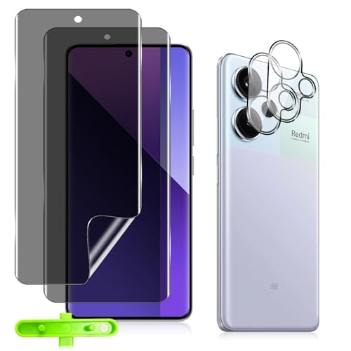 HeeYeal 2+2 Stück Privacy Schutzfolie + Kameraschutz für Xiaomi Redmi Note 13 Pro+ 5G, TPU Privatsphäre Displayschutzfolie,mit Installationswerkzeug Sichtschutzfolie für Xiaomi Redmi Note 13 Pro+ 5G HeeYeal 2+2 Stück Privacy Schutzfolie + Kameraschutz für Xiaomi Redmi Note 13 Pro+ 5G, TPU Privatsphäre Displayschutzfolie,mit Installationswerkzeug Sichtschutzfolie für Xiaomi Redmi Note 13 Pro+ 5G von HeeYeal