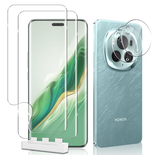 HeeYeal 2+2 Stück Schutzfolie + Kameraschutz für Honor Magic6 Pro 5G, TPU Displayschutzfolie mit Installationswerkzeug, Weiche HD-Schutzfolie, Anti-Kratzer Displayschutz für Honor Magic6 Pro 5G HeeYeal 2+2 Stück Schutzfolie + Kameraschutz für Honor Magic6 Pro 5G, TPU Displayschutzfolie mit Installationswerkzeug, Weiche HD-Schutzfolie, Anti-Kratzer Displayschutz für Honor Magic6 Pro 5G von HeeYeal