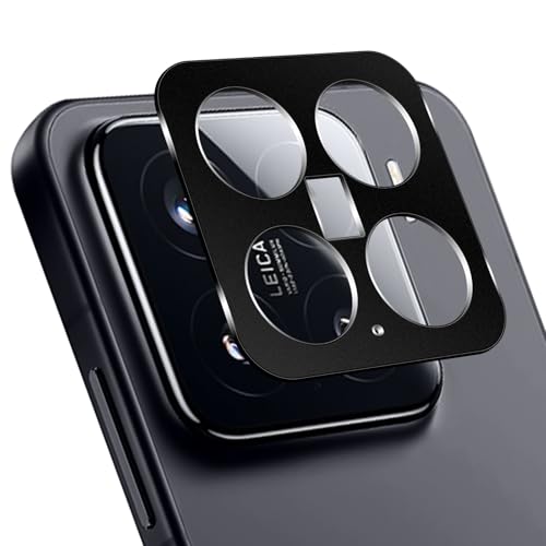 HeeYeal Kameraschutz für Xiaomi 15 5G, 9H Härte Kratzfest Aluminiumlegierung Objektivschutzrings, Kamera Styling Rahmen, Hinten Linse Schutzfolie Hülle für Xiaomi 15 5G - Schwarz von HeeYeal