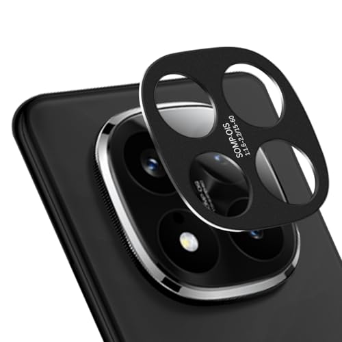 HeeYeal Kameraschutz für Xiaomi Redmi Note 14 Pro+ 5G, 9H Härte Kratzfest Aluminiumlegierung Objektivschutzrings, Kamera Styling Rahmen, Linse Schutzfolie für Xiaomi Redmi Note 14 Pro+ 5G - Schwarz HeeYeal Kameraschutz für Xiaomi Redmi Note 14 Pro+ 5G, 9H Härte Kratzfest Aluminiumlegierung Objektivschutzrings, Kamera Styling Rahmen, Linse Schutzfolie für Xiaomi Redmi Note 14 Pro+ 5G - Schwarz von HeeYeal