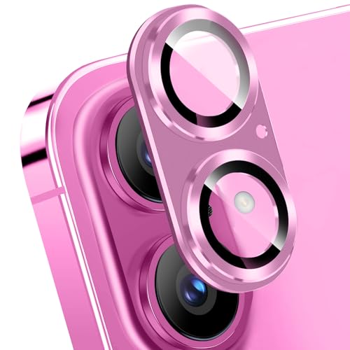 HeeYeal Kameraschutz für iPhone 16/iPhone 16 Plus Kamera Schutzfolie, 9H Härte Panzer Schutz Glas Aluminiumlegierung Linsenschutz Kamerafolie, HD Camera Protector für iPhone 16/iPhone 16 Plus - Rosa HeeYeal Kameraschutz für iPhone 16/iPhone 16 Plus Kamera Schutzfolie, 9H Härte Panzer Schutz Glas Aluminiumlegierung Linsenschutz Kamerafolie, HD Camera Protector für iPhone 16/iPhone 16 Plus - Rosa von HeeYeal