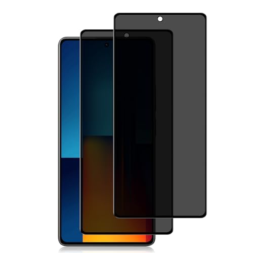 HeeYeal Privacy Schutzfolie Kompatible mit Xiaomi Poco M6 Pro 4G, Panzer Schutz Glas Anti-Spy Folie, Bruchsicher Anti-Kratzer, 2 Stück 9H Härte Anti-Spähen Sichtschutzfolie für Xiaomi Poco M6 Pro 4G HeeYeal Privacy Schutzfolie Kompatible mit Xiaomi Poco M6 Pro 4G, Panzer Schutz Glas Anti-Spy Folie, Bruchsicher Anti-Kratzer, 2 Stück 9H Härte Anti-Spähen Sichtschutzfolie für Xiaomi Poco M6 Pro 4G von HeeYeal