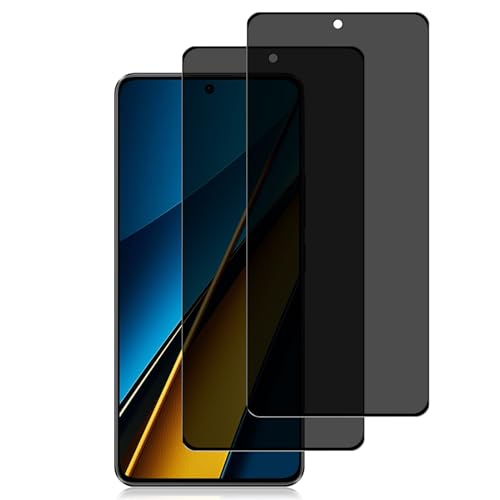 HeeYeal Privacy Schutzfolie Kompatible mit Xiaomi Poco X6 5G, Panzer Schutz Glas Anti-Spy Folie, Bruchsicher Anti-Kratzer, 2 Stück 9H Härte Anti-Spähen Sichtschutzfolie für Xiaomi Poco X6 5G HeeYeal Privacy Schutzfolie Kompatible mit Xiaomi Poco X6 5G, Panzer Schutz Glas Anti-Spy Folie, Bruchsicher Anti-Kratzer, 2 Stück 9H Härte Anti-Spähen Sichtschutzfolie für Xiaomi Poco X6 5G von HeeYeal