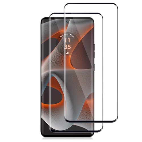 HeeYeal Schutzfolie Kompatible mit Motorola Edge 50 Pro, [2 Stück] 9H Härte Ultrabeständig Displayschutz, Bruchsicher Anti-Kratzer, HD-Klar Panzer Schutz Glas für Motorola Edge 50 Pro von HeeYeal