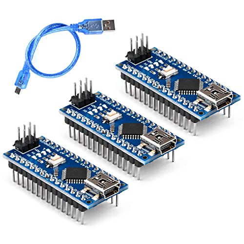 3Pack V3.0 Mainboards,5V 16MHz Mini USB CH340 Mikrochip Micro-Controller Board Entwicklungsboard (mit USB-Kabel) von Heemol