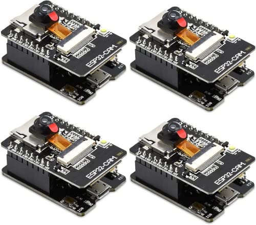 4 Stück ESP32 CAM 2640 Kameramodul WLAN/Bluetooth-Entwicklungsplatine, USB auf serielle Port automatischer Download. von Heemol