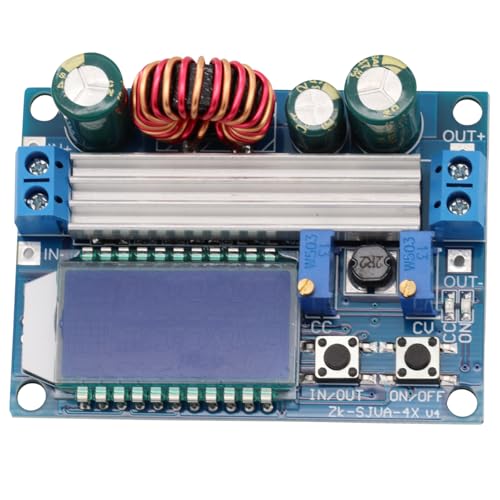 Heevhas DC-DC Buck Boost Konverterplatine mit LCD Display 5,5-30V, 12V auf 0,5-3 V, 5V, 24V einstellbare Konstantstromspannung Step-Up Step-Down DC-Spannungsregler 3A 35W Netzteilmodul Heevhas DC-DC Buck Boost Konverterplatine mit LCD Display 5,5-30V, 12V auf 0,5-3 V, 5V, 24V einstellbare Konstantstromspannung Step-Up Step-Down DC-Spannungsregler 3A 35W Netzteilmodul von Heevhas