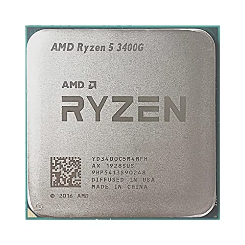 AMD Ryzen 5 3400G R5 3400G 3,7 GHz Quad-Core Acht-Thread 65W CPU Prozessor YD3400C5M4MFH Sockel AM4 KEIN LÜFTER von Hegem