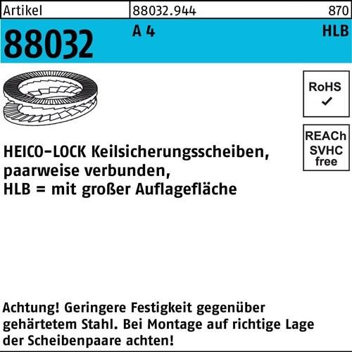 100 Stk. Heico Keilsicherungsscheibe R 88032 HLB-16S A 4 geklebt breit 100 100 Stk. Heico Keilsicherungsscheibe R 88032 HLB-16S A 4 geklebt breit 100 von Heico