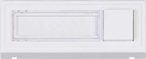 Heidemann 70519 Klingelplatte mit Namensschild 1fach Reinweiß 18V/2A von Heidemann