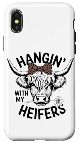 Ich hänge einfach mit meinen Färsen Hülle für iPhone X/XS Ich hänge einfach mit meinen Färsen Hülle für iPhone X/XS von Heifer Gifts for Women and Men
