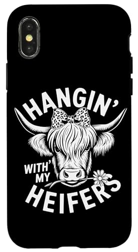 Ich hänge einfach mit meinen Färsen Hülle für iPhone X/XS Ich hänge einfach mit meinen Färsen Hülle für iPhone X/XS von Heifer Gifts for Women and Men