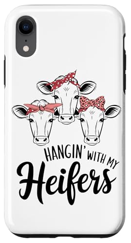 Ich hänge einfach mit meinen Färsen Hülle für iPhone XR Ich hänge einfach mit meinen Färsen Hülle für iPhone XR von Heifer Gifts for Women and Men