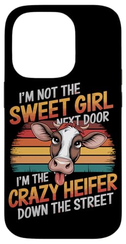 Verrückte Färse Hülle für iPhone 14 Pro von Heifer Gifts for Women and Men