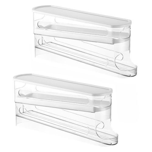 Heiikiuy 2 STK. Eierhalter für Kühlschrank Automatischer Rollender Eierdispenser für Kühlschrank Eierbehälter für Kühlschrank Aufbewahrungsbox Heiikiuy 2 STK. Eierhalter für Kühlschrank Automatischer Rollender Eierdispenser für Kühlschrank Eierbehälter für Kühlschrank Aufbewahrungsbox von Heiikiuy
