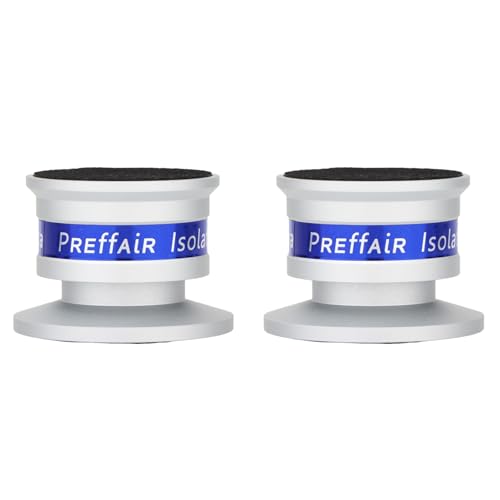 Heiikiuy 2 x Lautsprecher-Isolations-Pads mit rutschfestem Anti-Vibrations-Basispad aus Aluminium für Plattenspieler-Verstärker A Heiikiuy 2 x Lautsprecher-Isolations-Pads mit rutschfestem Anti-Vibrations-Basispad aus Aluminium für Plattenspieler-Verstärker A von Heiikiuy