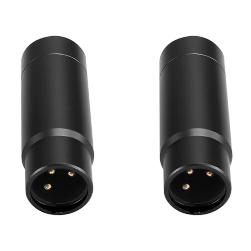 Heiikiuy 2 x Phantomspeiseadapter für Mikrofon, Audio-Mischpult für Kondensatormikrofon, XLR-Mikrofon-Adapter 48 V, 3,5 mm, Schwarz Heiikiuy 2 x Phantomspeiseadapter für Mikrofon, Audio-Mischpult für Kondensatormikrofon, XLR-Mikrofon-Adapter 48 V, 3,5 mm, Schwarz von Heiikiuy