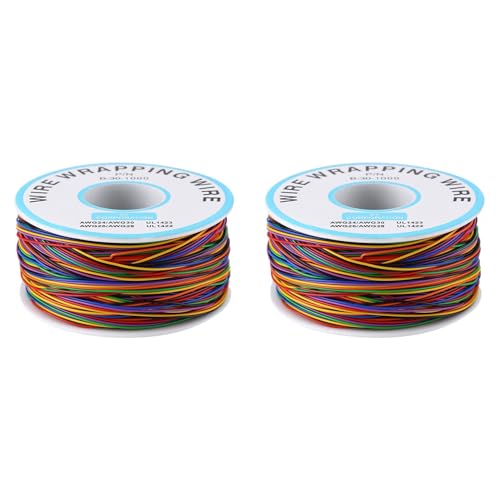 Heiikiuy 2X Verzinnter Kupfer Draht, 8-Adriges Farbiges Isolation Prüfen Kabel P B-30-1000 250M 30AWG Verzinntes Kupfer Massiv Kabel Heiikiuy 2X Verzinnter Kupfer Draht, 8-Adriges Farbiges Isolation Prüfen Kabel P B-30-1000 250M 30AWG Verzinntes Kupfer Massiv Kabel von Heiikiuy