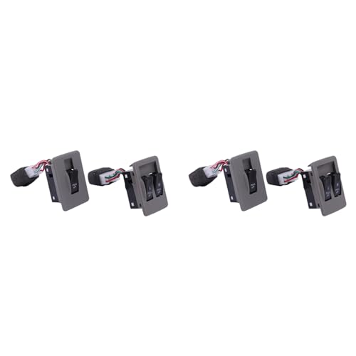 Heiikiuy 4 x Steuerschalter für Fensterheber, elektrisch, rechts, links, vorne KK12B-66-350 und KK12B-66-370 von Heiikiuy