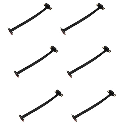Heiikiuy 6X PCIE X1 Riser Kabel Dual 90 Grad Recht Winkliges PCIe 3.0 X1 Bis X1 VerläNgerung Kabel 8 Gbit/S PCI Express 1X Riser Karte 20 cm Heiikiuy 6X PCIE X1 Riser Kabel Dual 90 Grad Recht Winkliges PCIe 3.0 X1 Bis X1 VerläNgerung Kabel 8 Gbit/S PCI Express 1X Riser Karte 20 cm von Heiikiuy