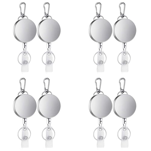 Heiikiuy 8 StüCke Einziehbarer Zug SchlüSsel Ring ID Abzeichen Lanyard Name Tag Karten Halter RüCkstoß Rolle GüRtel Schnalle Heiikiuy 8 StüCke Einziehbarer Zug SchlüSsel Ring ID Abzeichen Lanyard Name Tag Karten Halter RüCkstoß Rolle GüRtel Schnalle von Heiikiuy