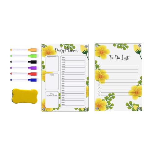 Heiikiuy Magnetisches Memoboard Aus Acryl für Den Tagesplaner mit Löschbarer Schrift für Den Kühlschrank Heiikiuy Magnetisches Memoboard Aus Acryl für Den Tagesplaner mit Löschbarer Schrift für Den Kühlschrank von Heiikiuy